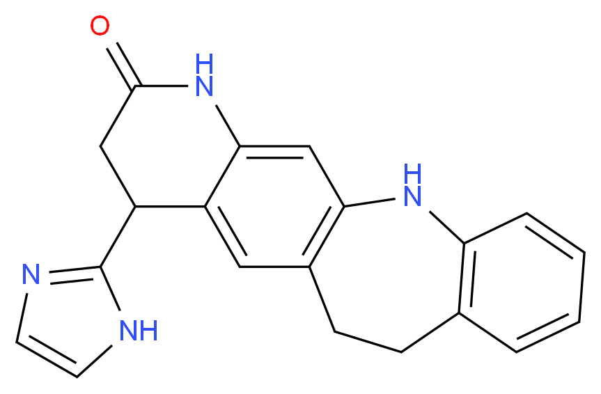 4-(1H-imidazol-2-yl)-1,3,4,6,7,12-hexahydro-2H-quino[7,6-b][1]benzazepin-2-one_分子结构_CAS_)