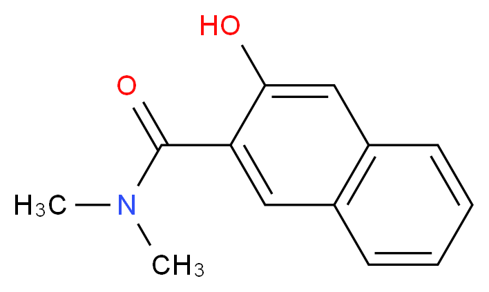 3-hydroxy-N,N-dimethylnaphthalene-2-carboxamide_分子结构_CAS_24476-07-1