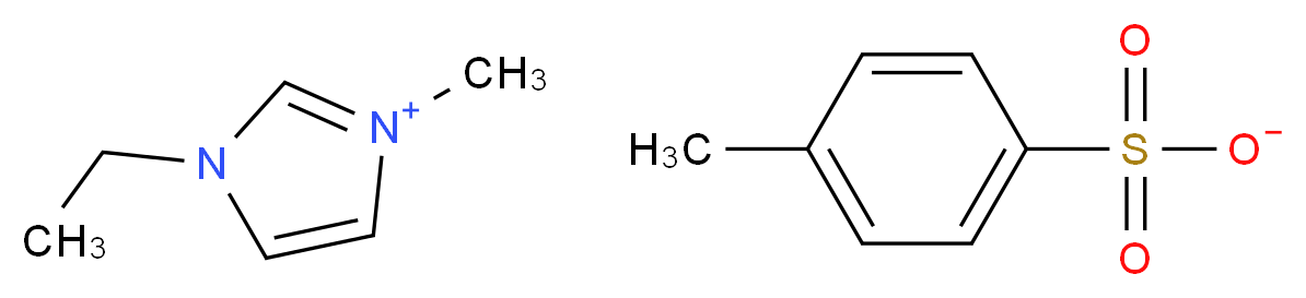 1-ethyl-3-methyl-1H-imidazol-3-ium 4-methylbenzene-1-sulfonate_分子结构_CAS_328090-25-1