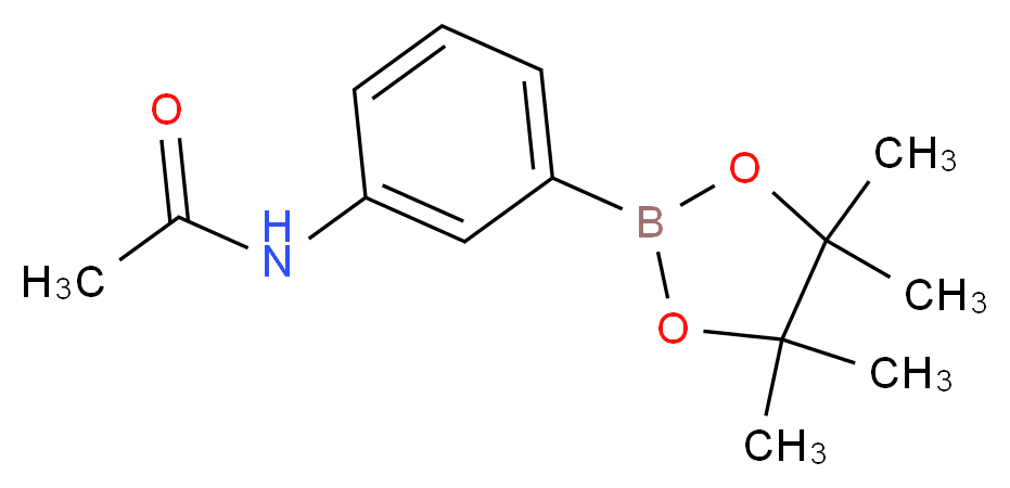 3-乙酰胺基苯硼酸频哪醇酯_分子结构_CAS_480424-93-9)