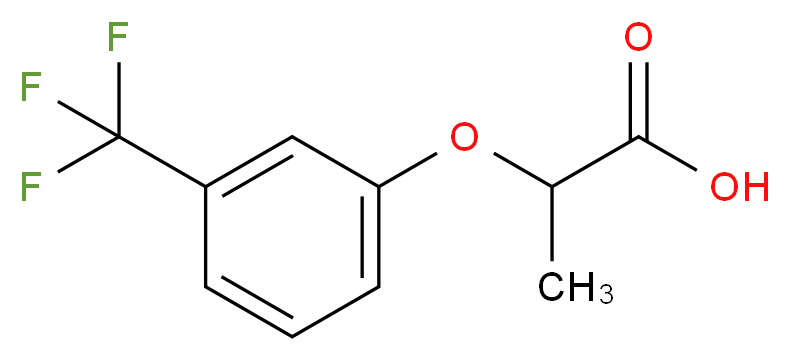 2-[3-(trifluoromethyl)phenoxy]propanoic acid_分子结构_CAS_836-35-1)