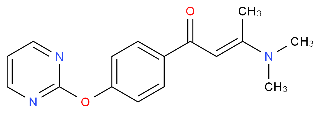 3-(Dimethylamino)-1-[4-(2-pyrimidinyloxy)phenyl]-2-buten-1-one_分子结构_CAS_)