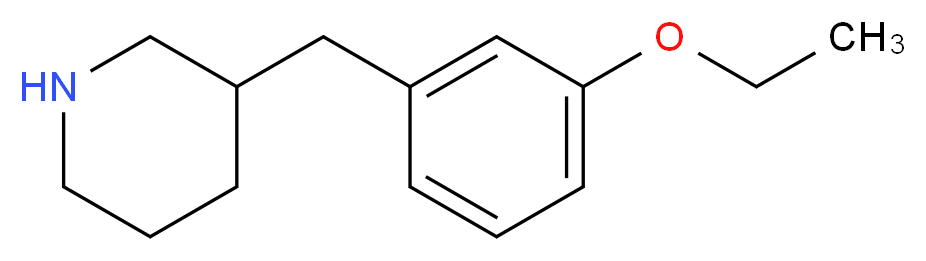 3-[(3-ethoxyphenyl)methyl]piperidine_分子结构_CAS_955287-94-2