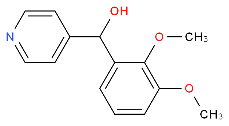 (2,3-dimethoxyphenyl)(pyridin-4-yl)methanol_分子结构_CAS_243640-27-9