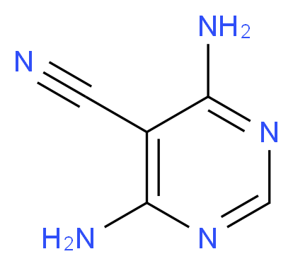 4,6-DIAMINOPYRIMIDINE-5-CARBONITRILE_分子结构_CAS_109831-70-1)