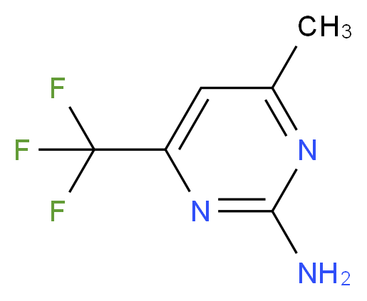 4-methyl-6-(trifluoromethyl)-2-pyrimidinamine_分子结构_CAS_5734-63-4)