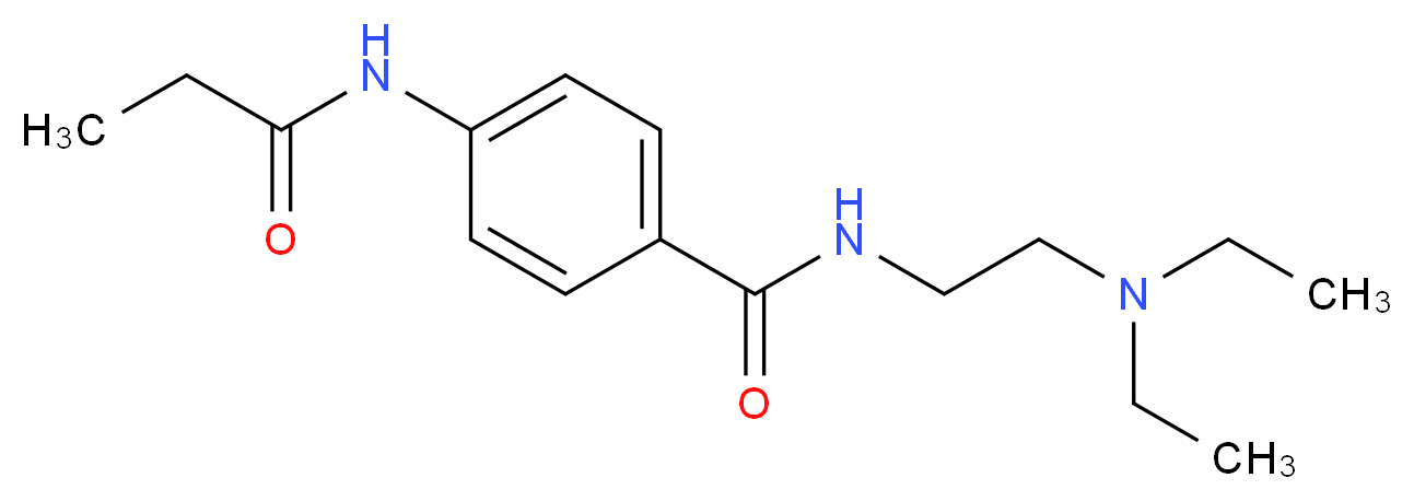 N-丙酰普鲁卡因胺_分子结构_CAS_67635-46-5)