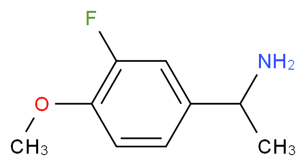 1-(3-fluoro-4-methoxyphenyl)ethan-1-amine_分子结构_CAS_105321-49-1