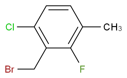 6-氯-2-氟-3-甲基溴苄_分子结构_CAS_)