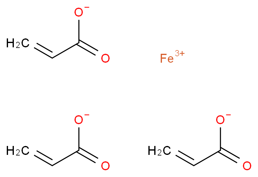 iron(3+) ion tris(prop-2-enoate)_分子结构_CAS_55488-18-1