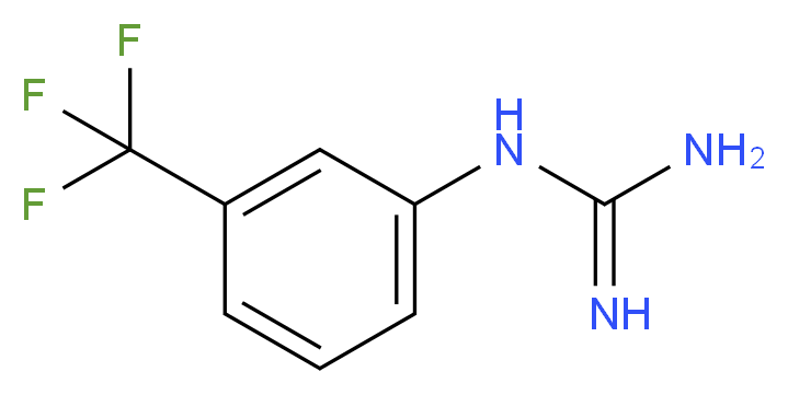 1-[3-(trifluoromethyl)phenyl]guanidine_分子结构_CAS_71198-37-3