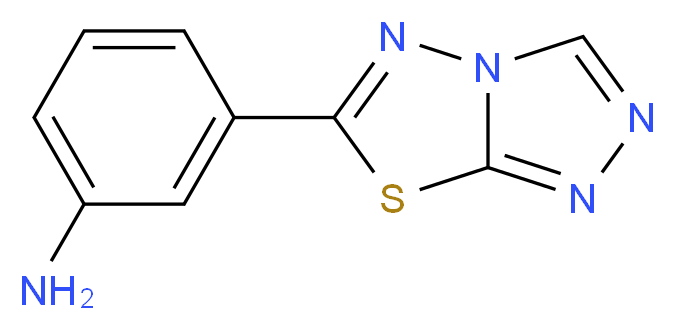 3-[1,2,4]Triazolo[3,4-b][1,3,4]thiadiazol-6-yl-phenylamine_分子结构_CAS_)