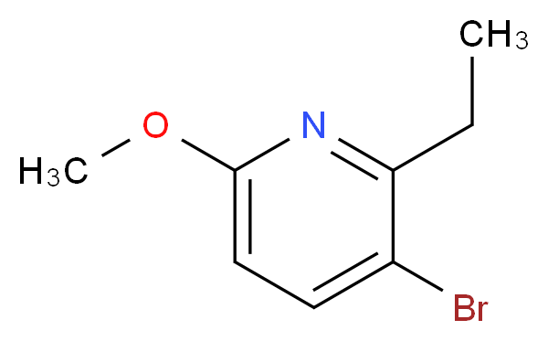 3-bromo-2-ethyl-6-methoxypyridine_分子结构_CAS_848360-86-1)