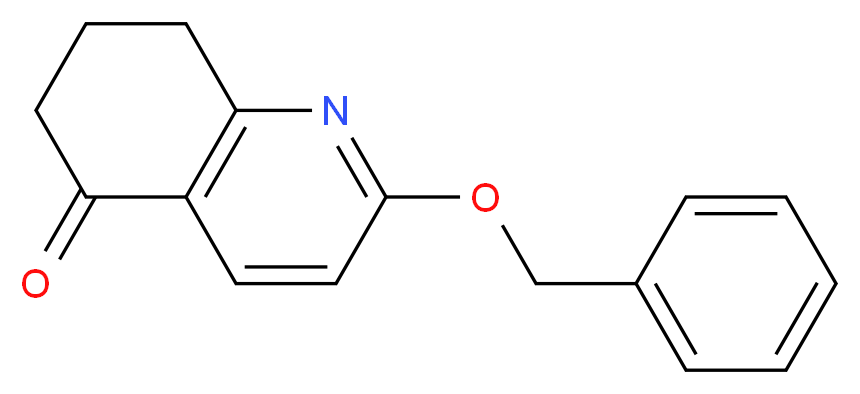 2-(benzyloxy)-5,6,7,8-tetrahydroquinolin-5-one_分子结构_CAS_143232-64-8