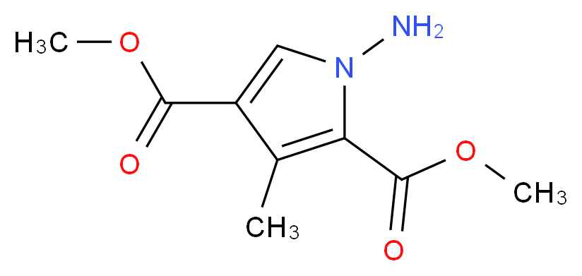 1-AMINO-3-METHYLPYRROLE-2,4-DICARBOXYLIC ACID DIMETHYL ESTER_分子结构_CAS_310431-26-6)