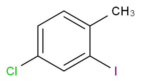 4-chloro-2-iodo-1-methylbenzene_分子结构_CAS_33184-48-4
