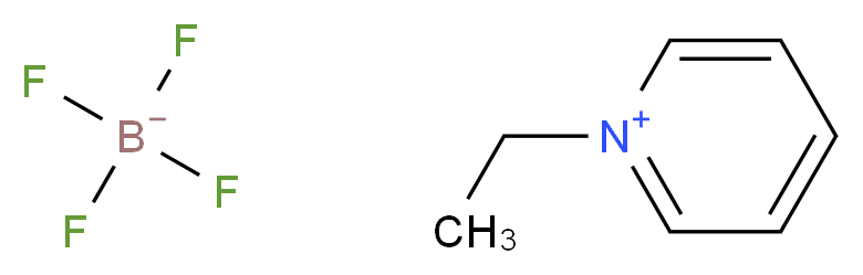 1-ethylpyridin-1-ium; tetrafluoroboranuide_分子结构_CAS_350-48-1