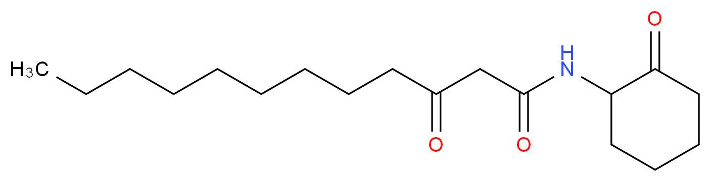 3-Oxo-N-(2-oxocyclohexyl)dodecanamide_分子结构_CAS_596104-55-1)