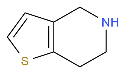 4H,5H,6H,7H-thieno[3,2-c]pyridine_分子结构_CAS_54903-50-3