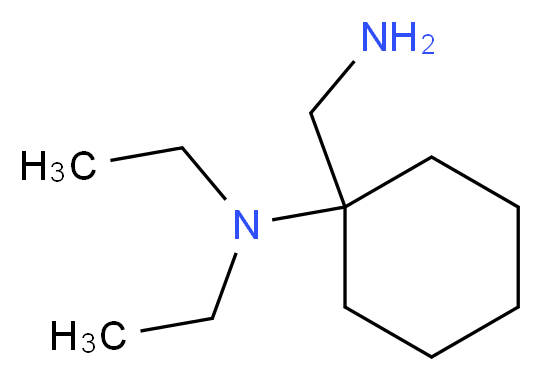 (1-Aminomethyl-cyclohexyl)-diethyl-amine_分子结构_CAS_131466-47-2)