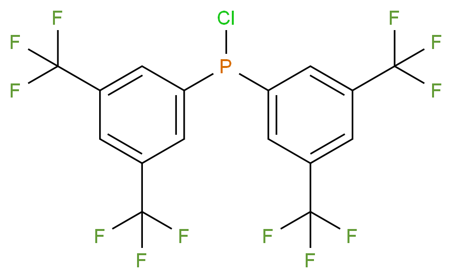 双(3,5-二(三氟甲基)苯基)氯膦_分子结构_CAS_142421-57-6)