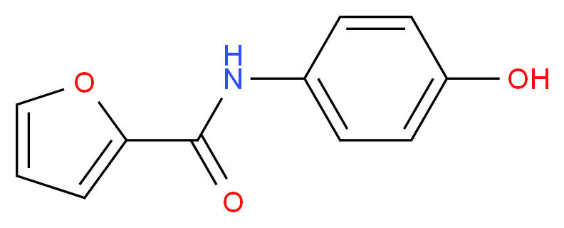 Furan-2-carboxylic acid (4-hydroxy-phenyl)-amide_分子结构_CAS_4104-33-0)