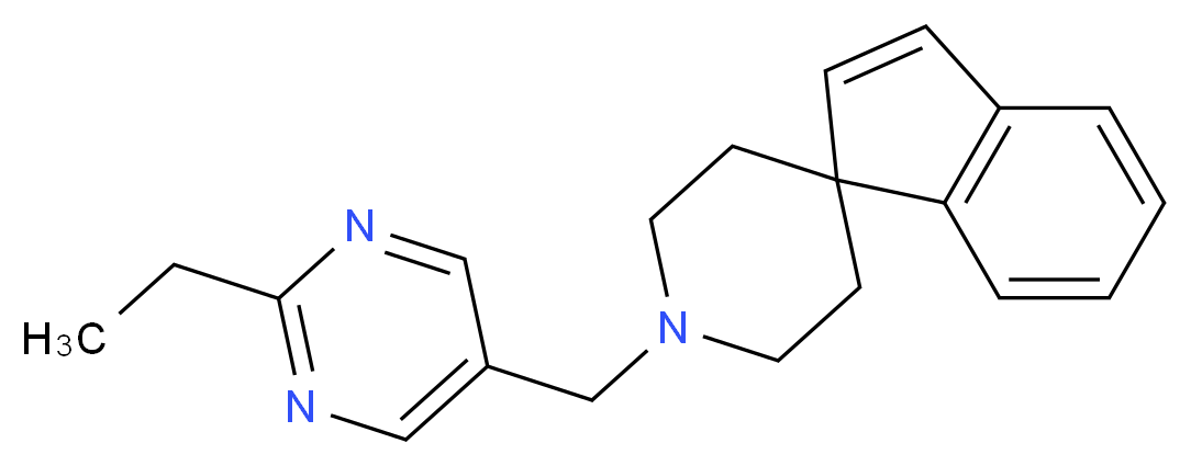 1'-[(2-ethylpyrimidin-5-yl)methyl]spiro[indene-1,4'-piperidine]_分子结构_CAS_)
