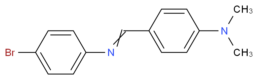 p-DIMETHYLAMINO BENZYLIDENE p-BROMOANIL_分子结构_CAS_15485-29-7)