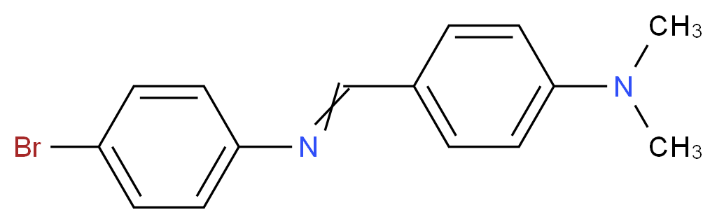 4-[N-(4-bromophenyl)carboximidoyl]-N,N-dimethylaniline_分子结构_CAS_15485-29-7