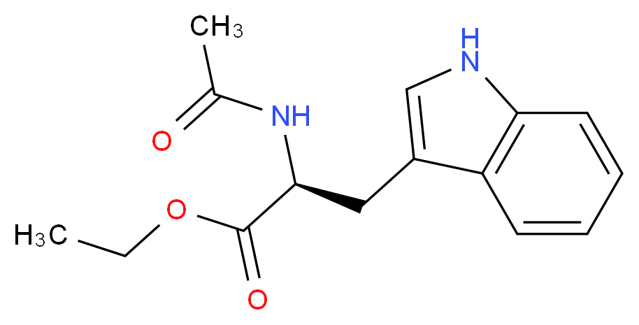 Ethyl N-Acetyl-L-tryptophan _分子结构_CAS_2382-80-1)