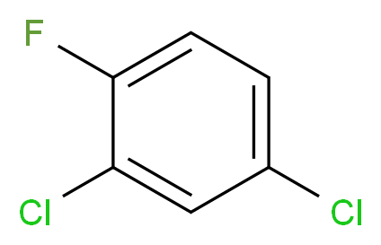 2,4-Dichlorofluorobenzene_分子结构_CAS_1435-48-9)