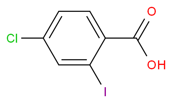 4-Chloro-2-iodobenzoic acid_分子结构_CAS_13421-13-1)