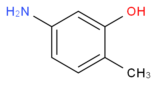5-amino-2-methylphenol_分子结构_CAS_2835-95-2