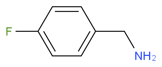 (4-fluorophenyl)methanamine_分子结构_CAS_140-75-0