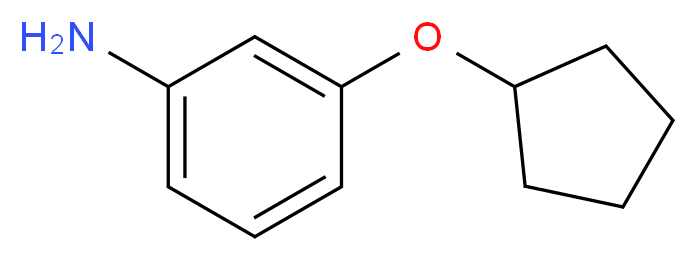 3-(cyclopentyloxy)aniline_分子结构_CAS_653604-38-7)