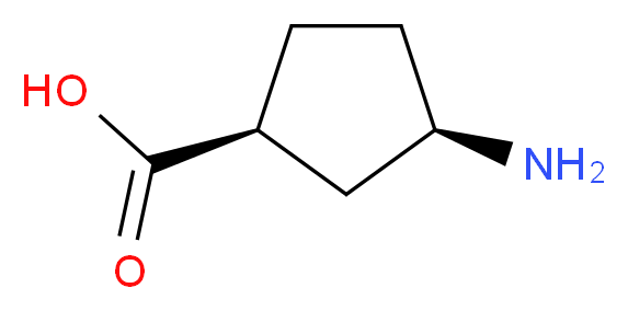 (1S,3R)-(+)-3-氨基环戊羧酸_分子结构_CAS_71830-07-4)