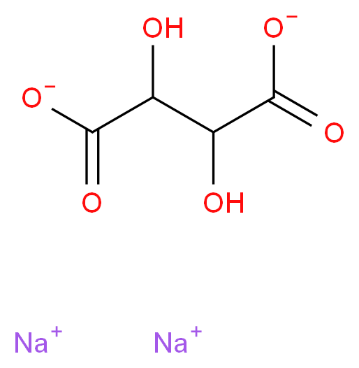 Sodium tartrate dibasic solution_分子结构_CAS_868-18-8)