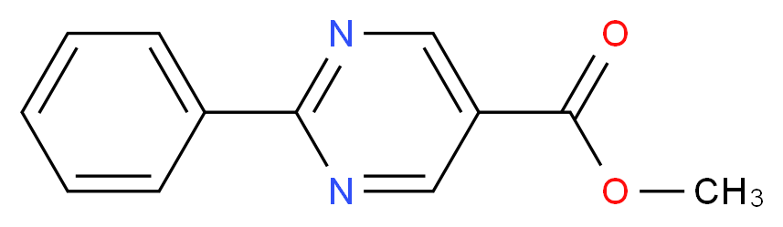 methyl 2-phenylpyrimidine-5-carboxylate_分子结构_CAS_64074-29-9