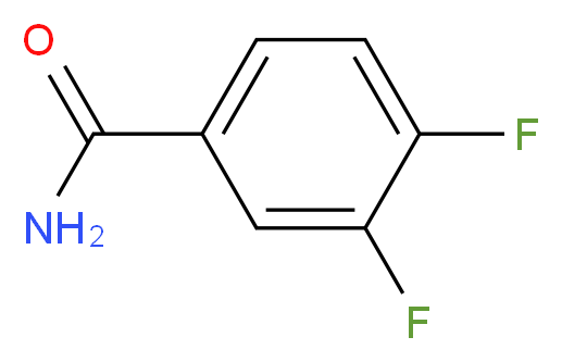 3,4-Difluorobenzamide 97%_分子结构_CAS_85118-04-3)