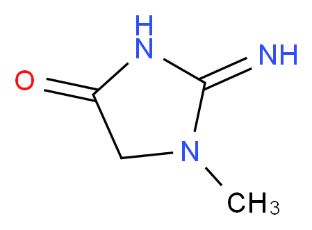 2-imino-1-methylimidazolidin-4-one_分子结构_CAS_60-27-5