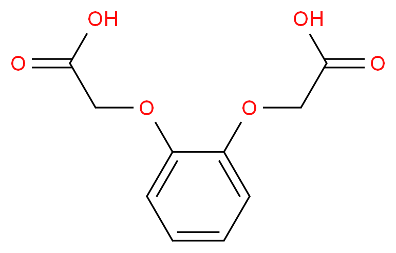1,2-DIHYDROXYBENZENE-O,O-DIACETIC ACID_分子结构_CAS_5411-14-3)