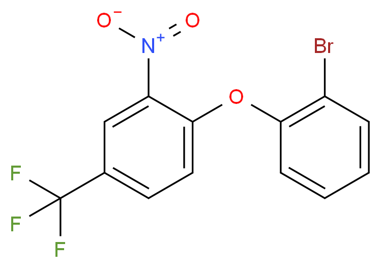 2'-Bromo-2-nitro-4-(trifluoromethyl)diphenyl ether 97%_分子结构_CAS_2069-14-9)