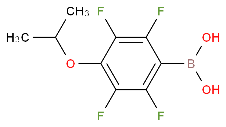 [2,3,5,6-tetrafluoro-4-(propan-2-yloxy)phenyl]boronic acid_分子结构_CAS_871126-28-2