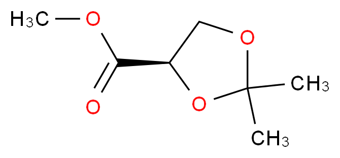 Methyl (R)-(+)-2,2-dimethyl-1,3-dioxolane-4-carboxylate_分子结构_CAS_52373-72-5)