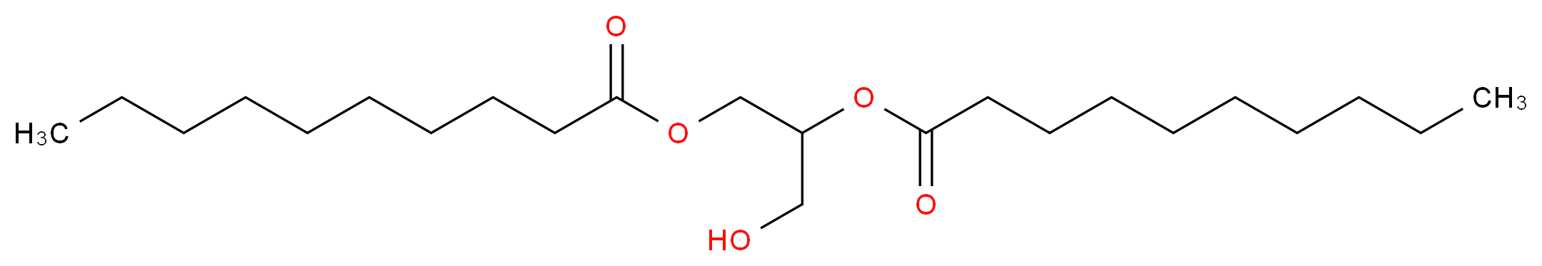 (±)-1,2-DIDECANOYLGLYCEROL (10:0)_分子结构_CAS_82950-64-9)