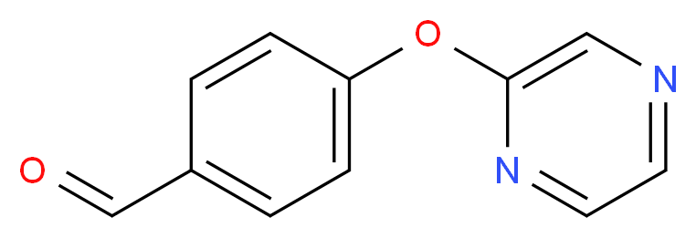 4-(pyrazin-2-yloxy)benzaldehyde_分子结构_CAS_)