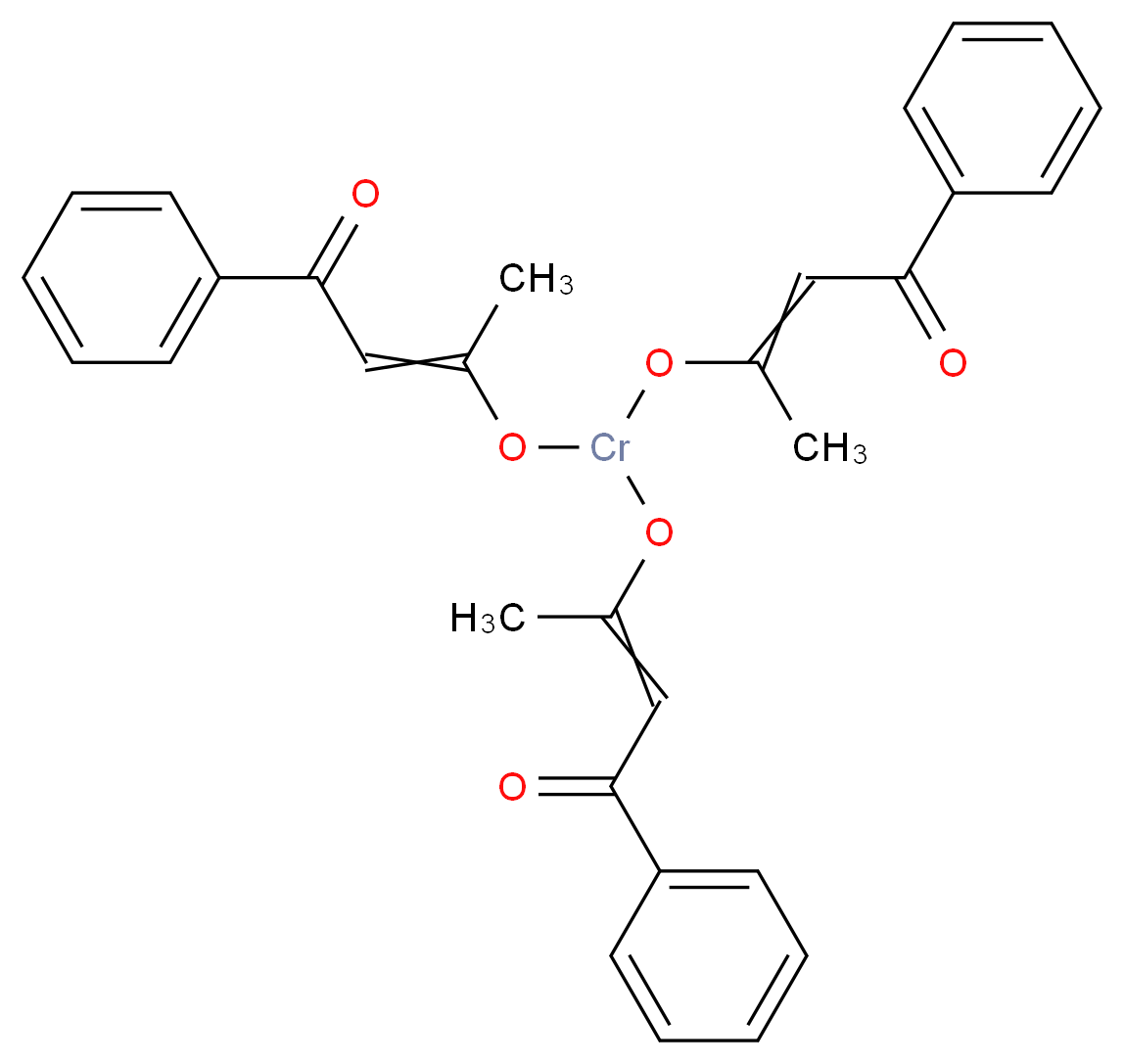 3-({bis[(4-oxo-4-phenylbut-2-en-2-yl)oxy]chromio}oxy)-1-phenylbut-2-en-1-one_分子结构_CAS_16432-36-3