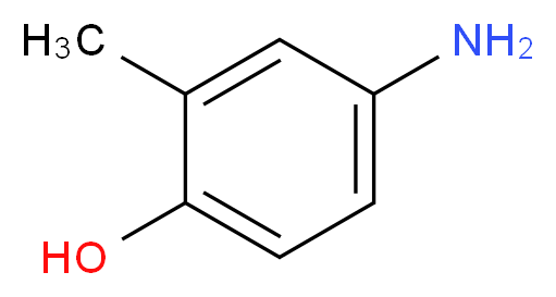 4-amino-2-methylphenol_分子结构_CAS_2835-96-3