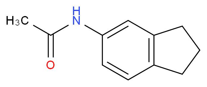 N-(2,3-dihydro-1H-inden-5-yl)acetamide_分子结构_CAS_59856-06-3