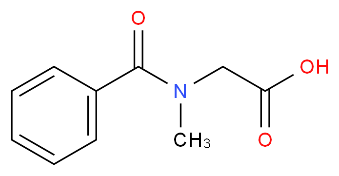 [benzoyl(methyl)amino]acetic acid_分子结构_CAS_2568-34-5)